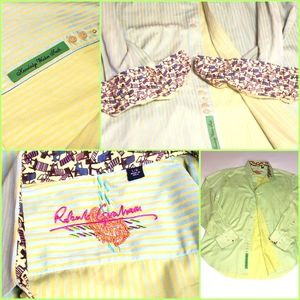 Robert Graham Striped Men's Button Down Sz: Lrg